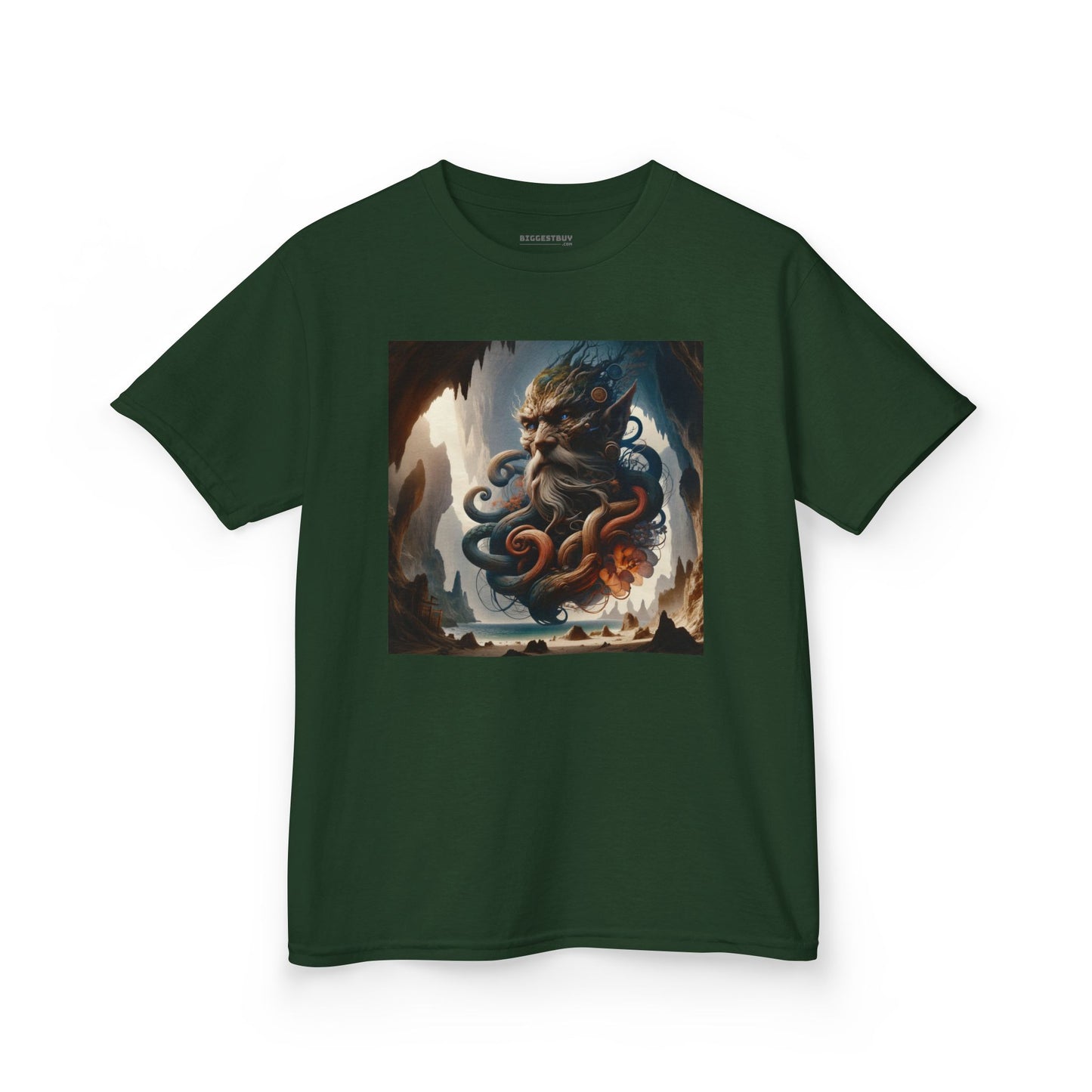 Camiseta | Camiseta Infantil | Algodão Pesado | Mitologia Marinha | Deus do Mar