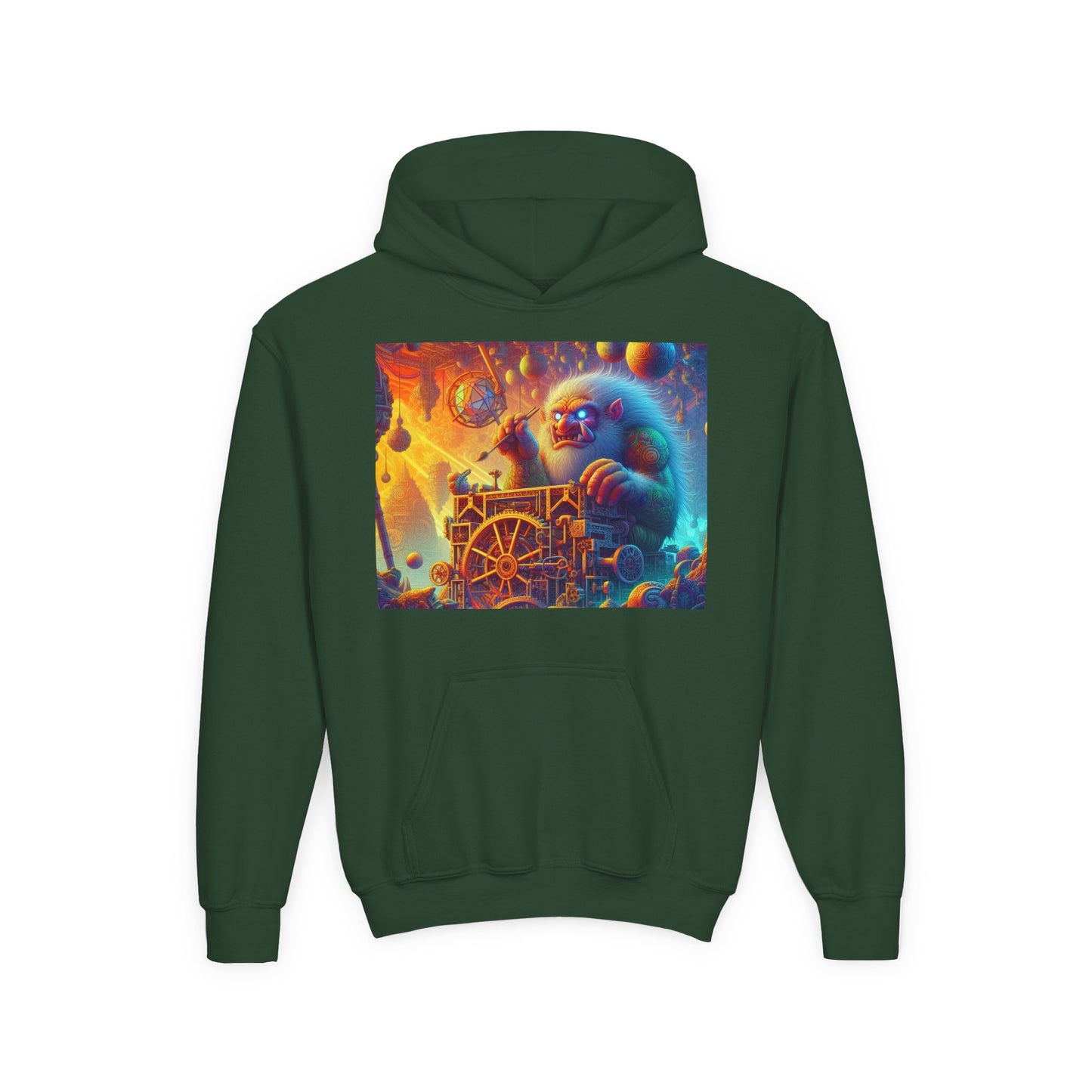 Bluza dresowa | Młodzieżowa | Z kapturem | Gruba mieszanka | Mitologia Arktyczna | Mechanik Lodu