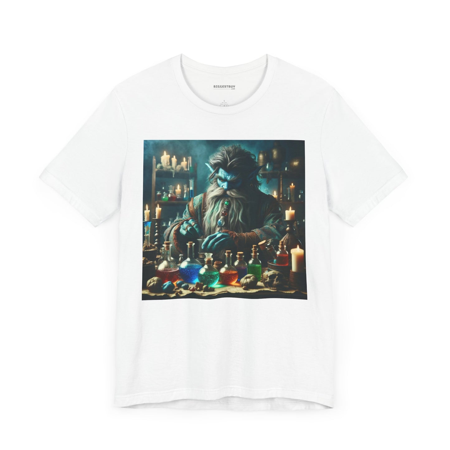 T-shirt | Unisex | Maglietta in jersey | Manica corta | Alchimia Mistica | Djinn Blu