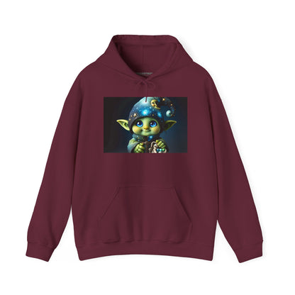 Hettegenser | Unisex | Hettegenser | Kraftig blanding | Fantasi | Skogsalv | Trollmann