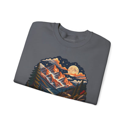 Moonlit Mountain - Crewneck Sweatshirt