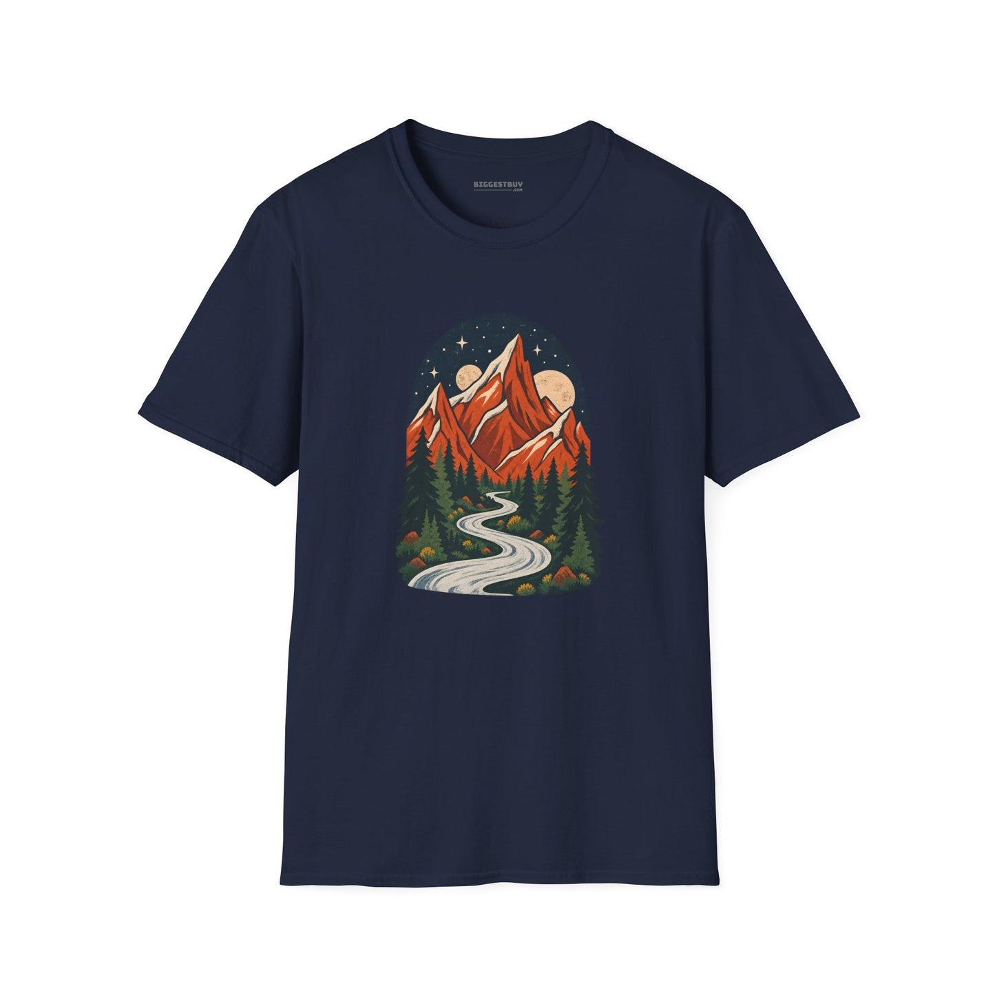 Mountain Maze - Softstyle T-Shirt