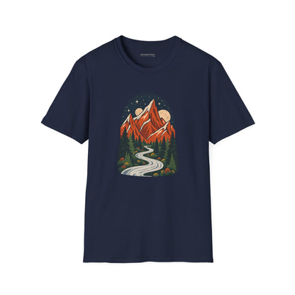 Mountain Maze - Softstyle T-Shirt