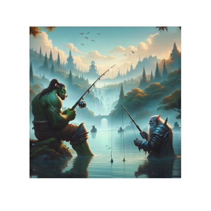 Ręcznik | Ręcznik do twarzy | Fantasy międzyrasowe | Orc i krasnolud
