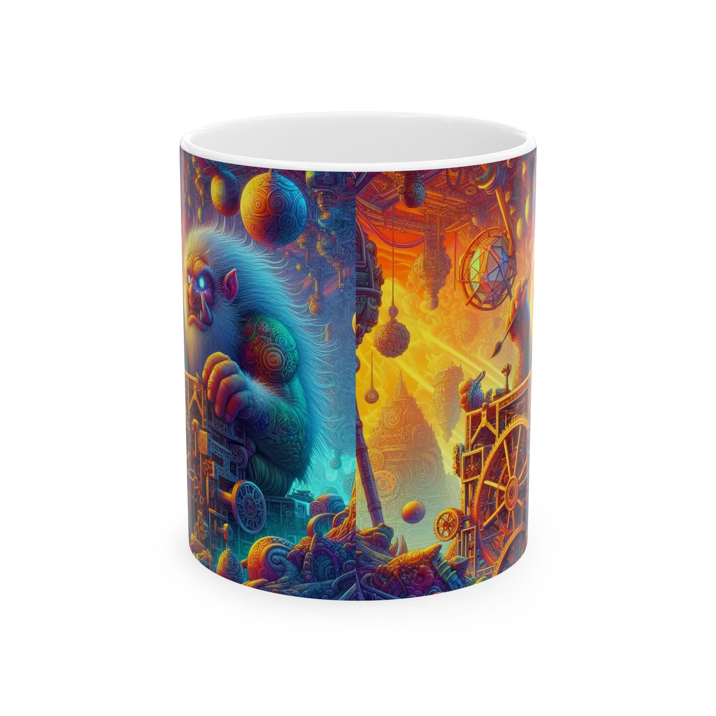 Taza | Cerámica | Blanca | Mitología Nórdica | Gigante Artificiero