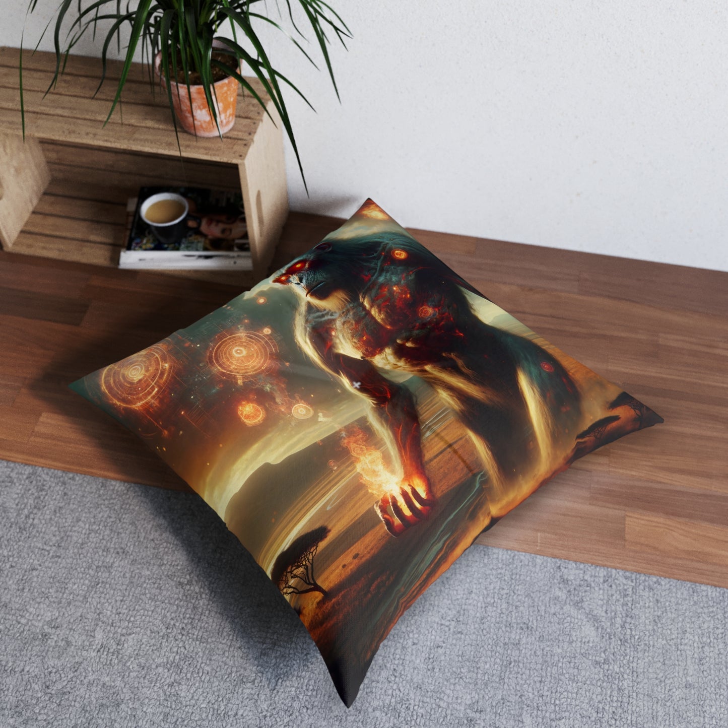 Bantal | Bantal Lantai | Berumbai | Persegi | Mitos Titan Api | Dewa Primordial