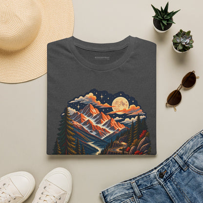 Moonlit Mountain - Softstyle T-Shirt