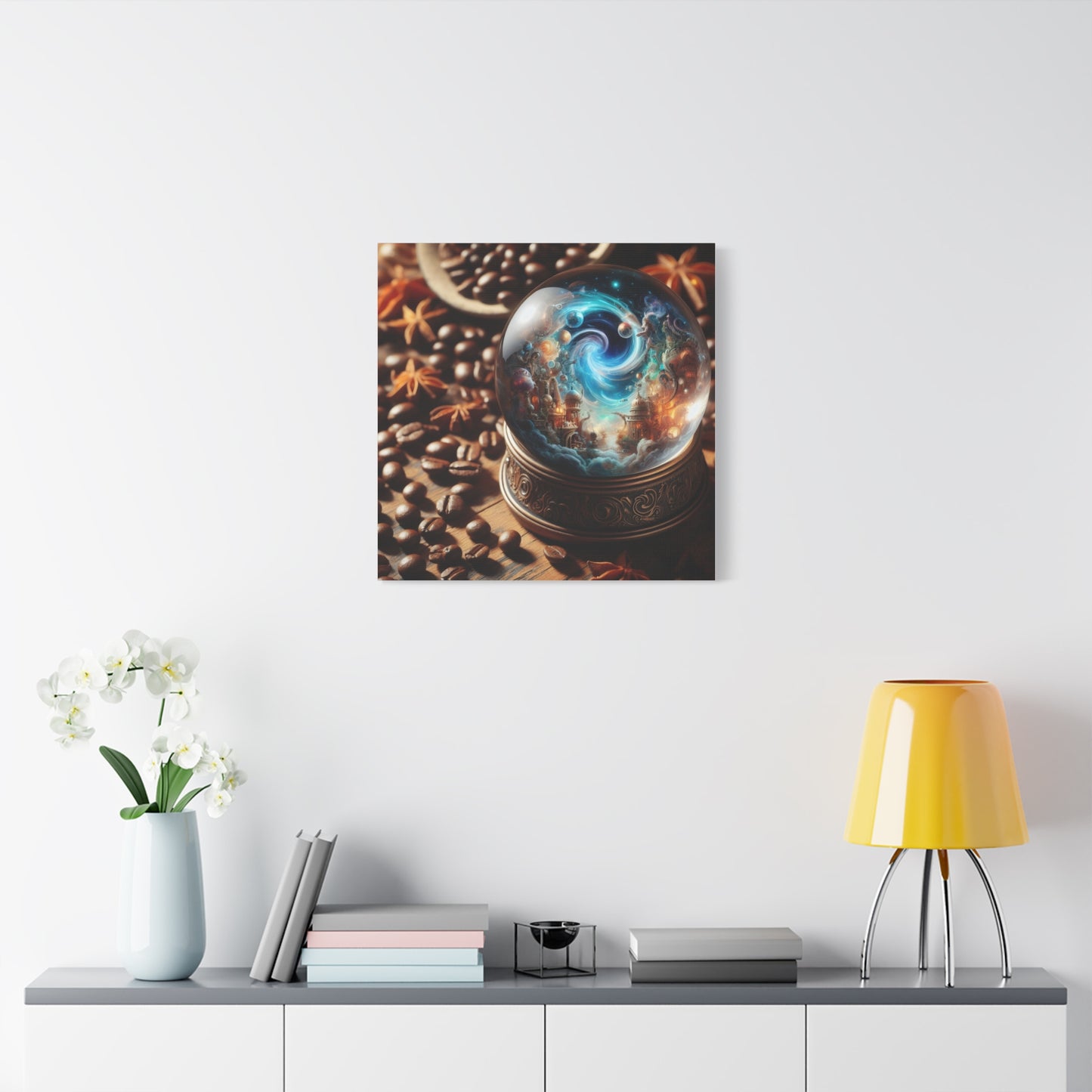 Canvas | Matte | Cosmic Fantasy | Mystical Globe