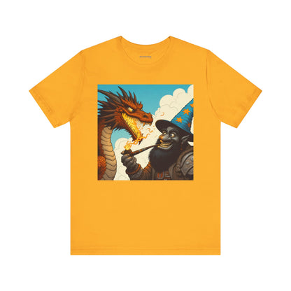 Camiseta | Unisex | Camiseta de punto | Manga corta | Fantasía Épica | Duelo Mágico | Dragón