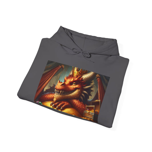 Bluza z kapturem | Unisex | Bluza dresowa z kapturem | Gruba mieszanka | Nordycka Mitologia | Fafnir | Smok