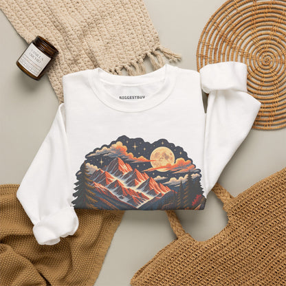Moonlit Mountain - Crewneck Sweatshirt