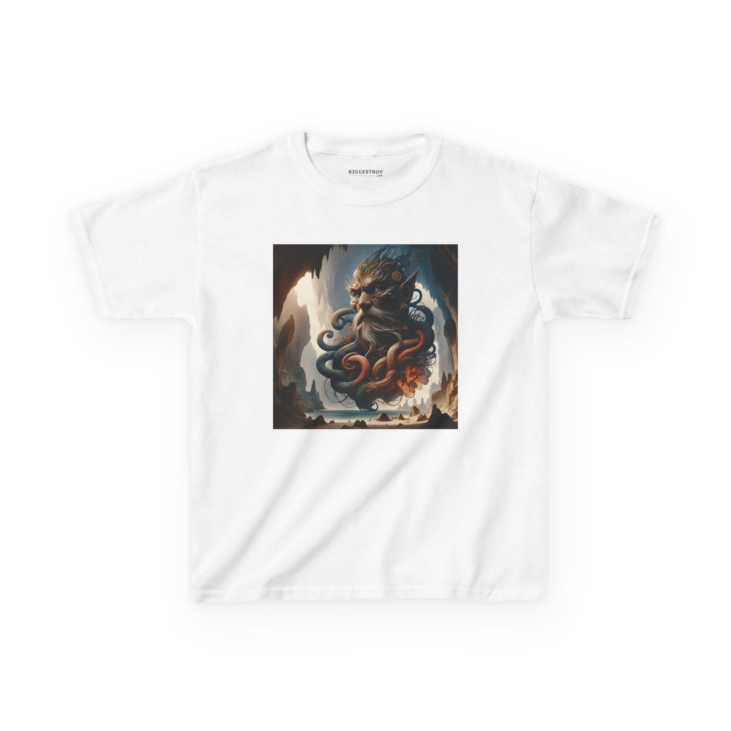 Camiseta | Camiseta Infantil | Algodão Pesado | Mitologia Marinha | Deus do Mar