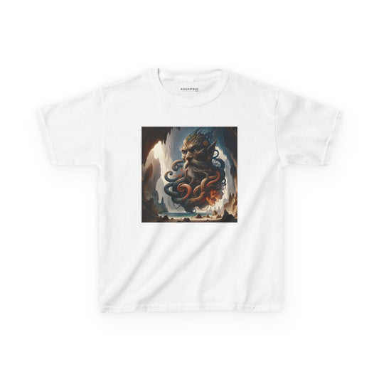 Camiseta | Camiseta Infantil | Algodão Pesado | Mitologia Marinha | Deus do Mar