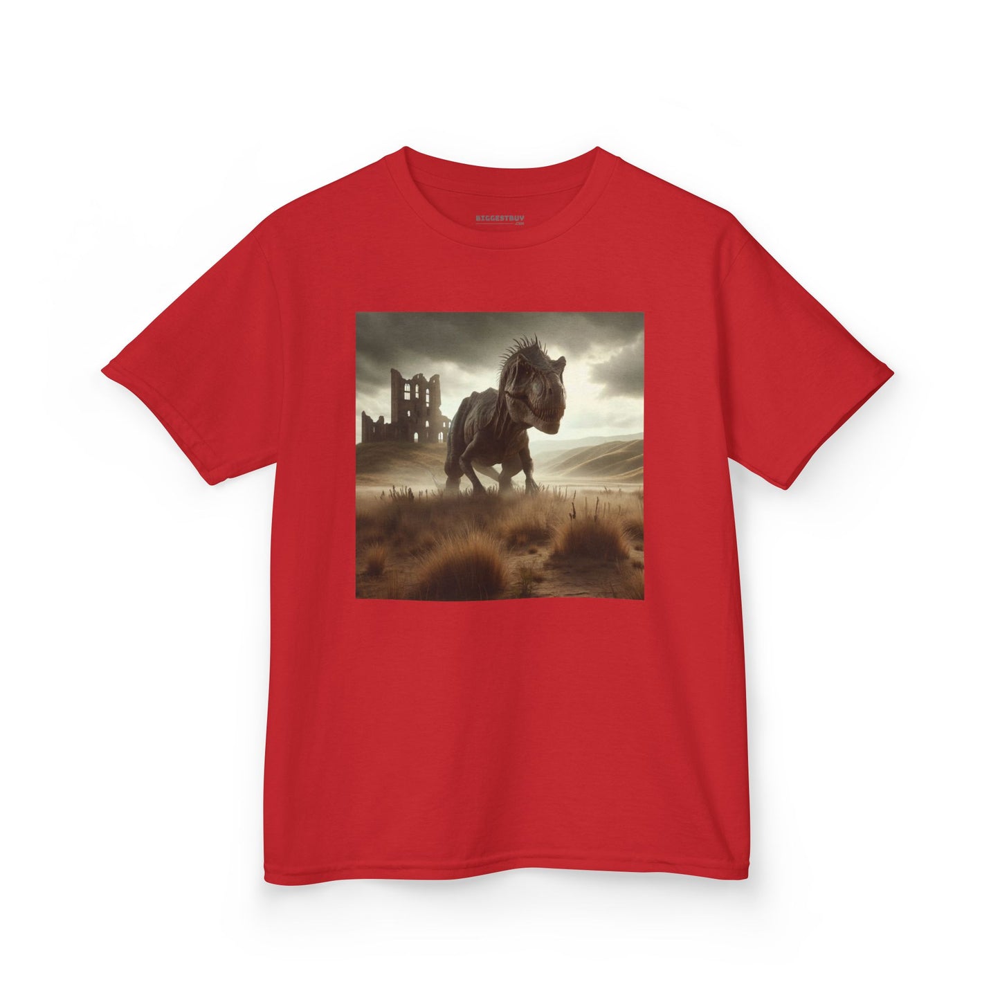 Camiseta | Camiseta Infantil | Algodão Pesado | Ficção Dinossáurica | T-Rex Ancestral