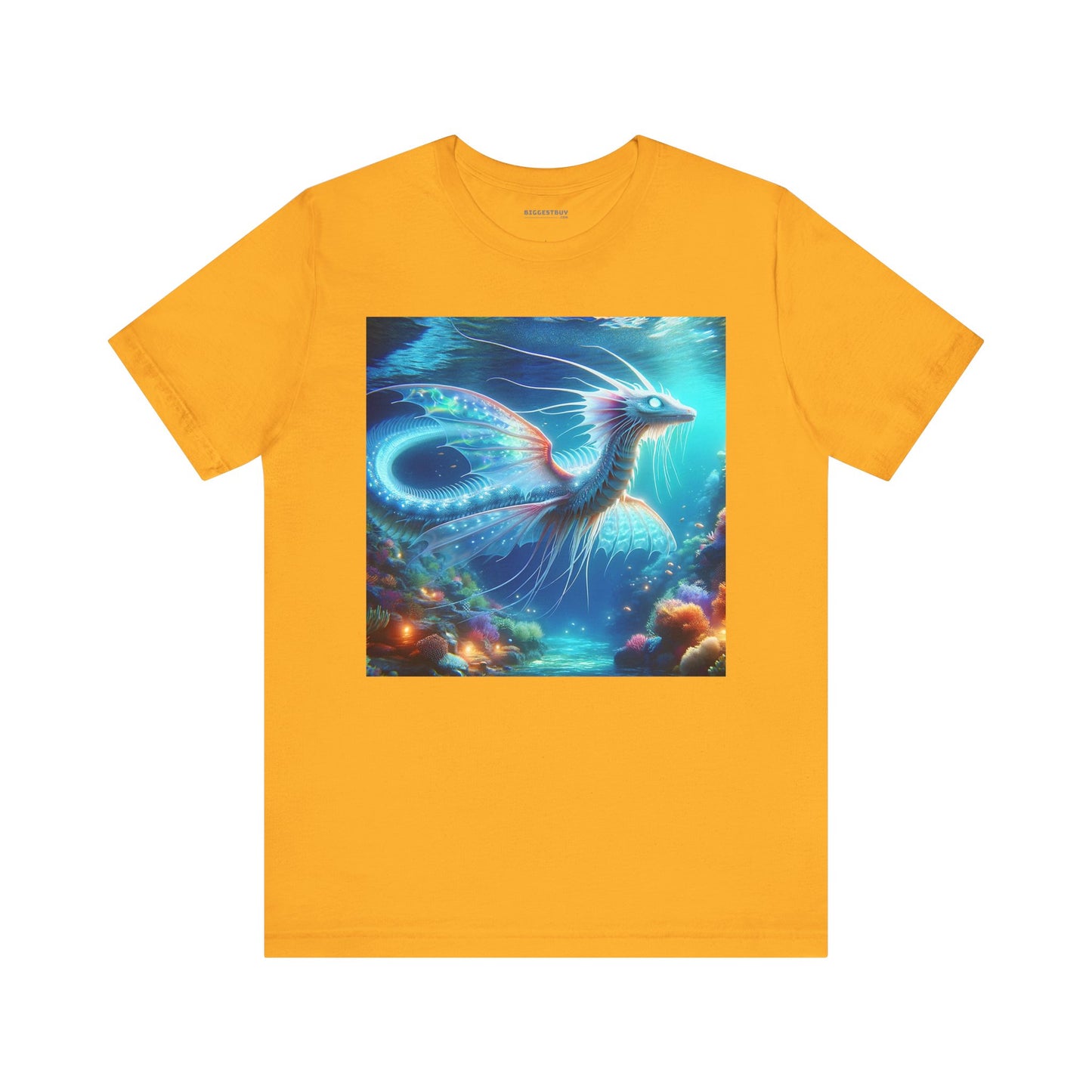 Camiseta | Unisex | Camiseta de punto | Manga corta | Fantasía Acuática | Dragón Marino