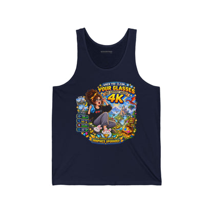 Glasses Galaxy - Jersey Tank Top