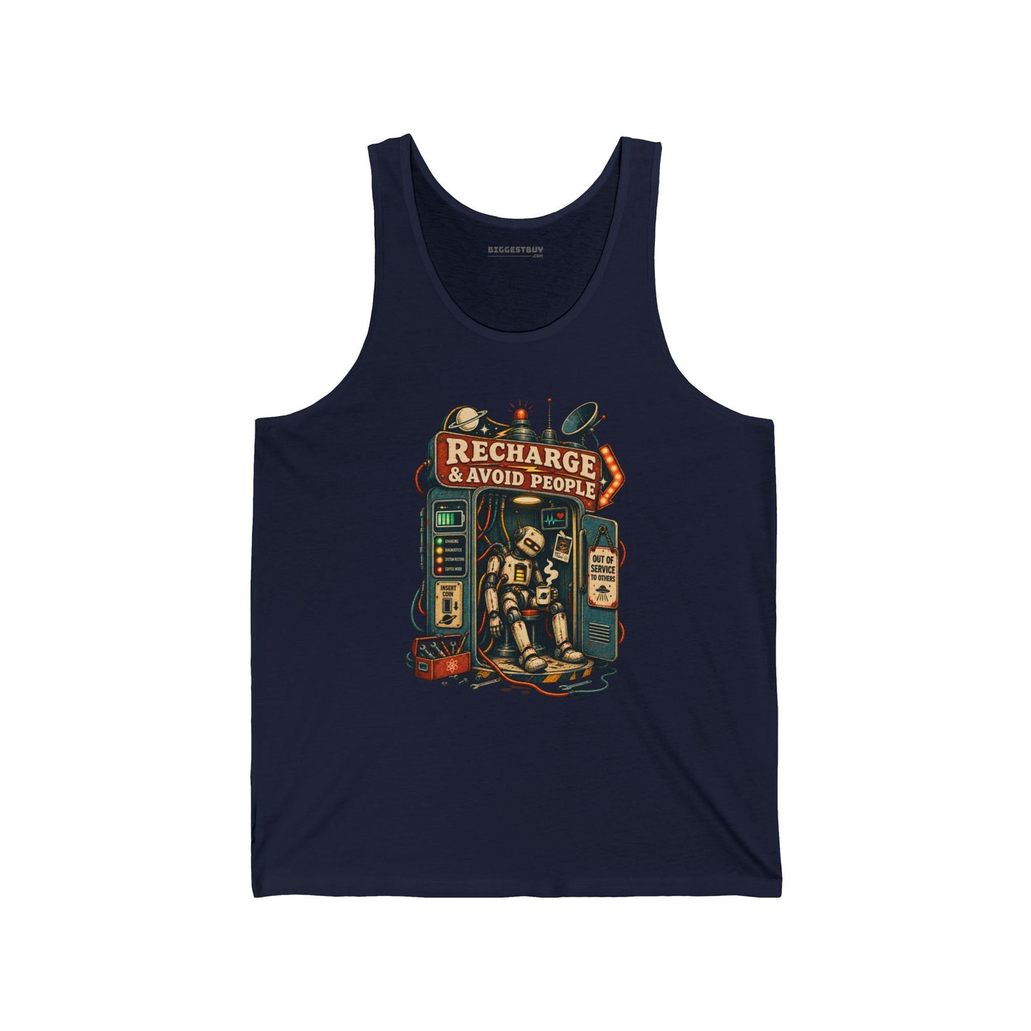 Social Recharge - Jersey Tank Top