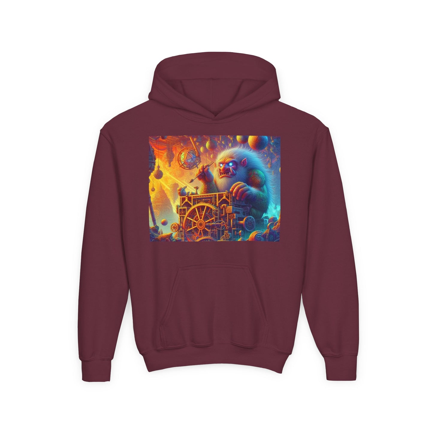 Bluza dresowa | Młodzieżowa | Z kapturem | Gruba mieszanka | Mitologia Arktyczna | Mechanik Lodu