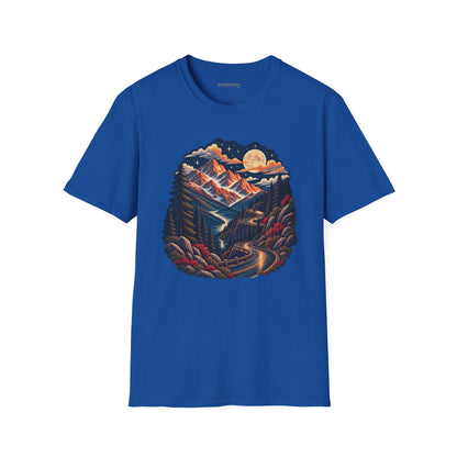 Moonlit Mountain - Softstyle T-Shirt