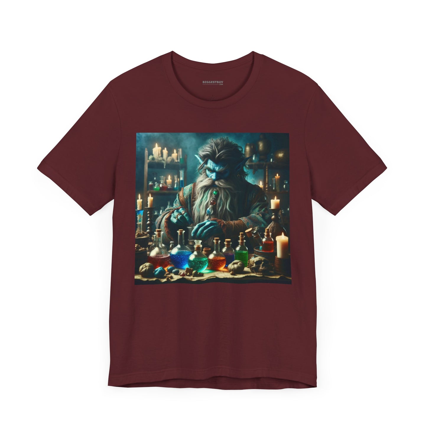 T-shirt | Unisex | Maglietta in jersey | Manica corta | Alchimia Mistica | Djinn Blu