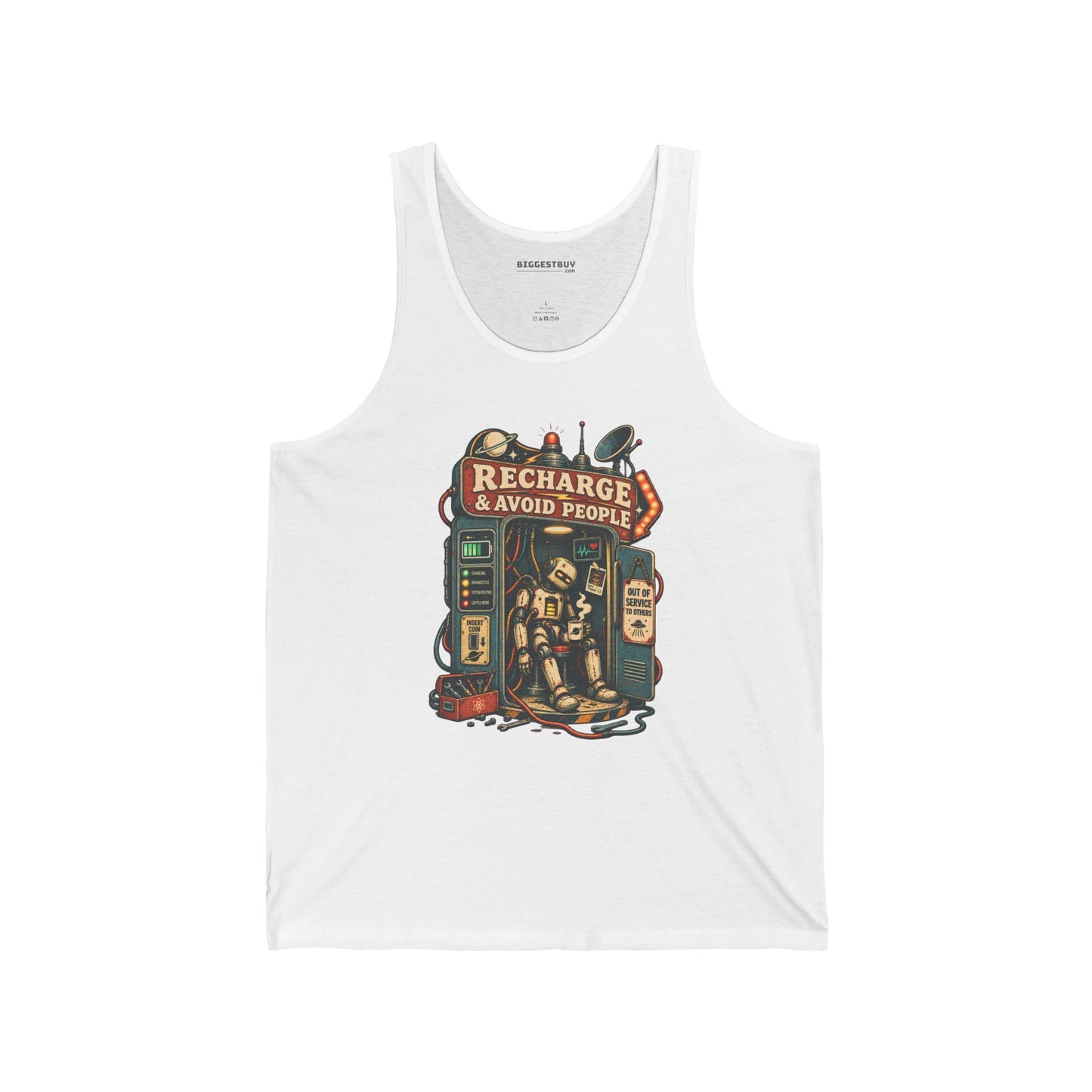 Social Recharge - Jersey Tank Top