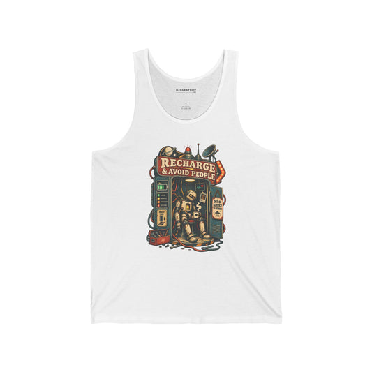 Social Recharge - Jersey Tank Top