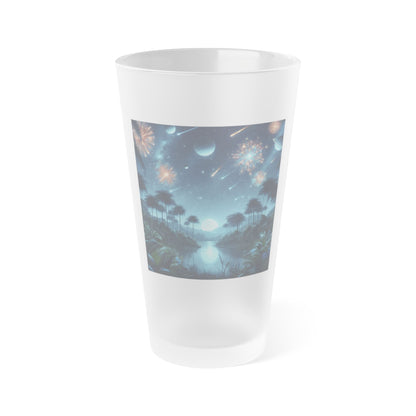 Vaso | Vaso de pinta | Esmerilado | Fantasía Cósmica | Astralagos