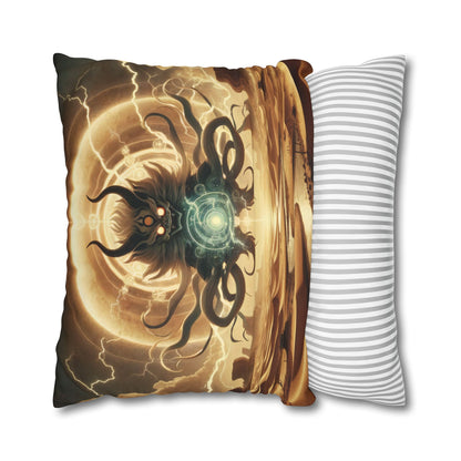 Funda de almohada | Cuadrado | Lienzo de poliéster | Horror Cósmico | Entidad Lovecraftiana | Caos