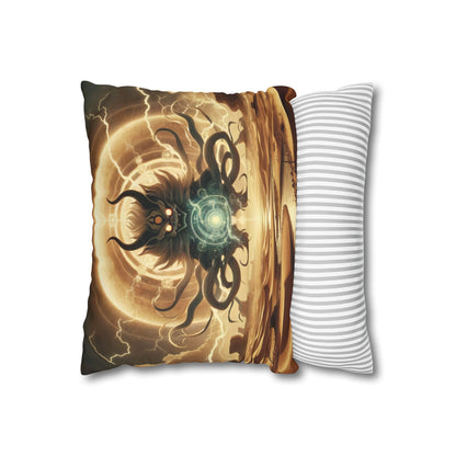 Funda de almohada | Cuadrado | Lienzo de poliéster | Horror Cósmico | Entidad Lovecraftiana | Caos