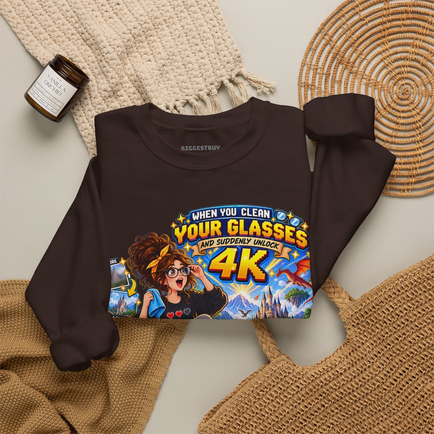 Glasses Galaxy - Crewneck Sweatshirt