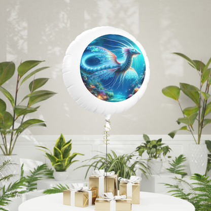 Ballon | Helium | Mylar | Mythische Zeedraak | Onderwaterfantasie