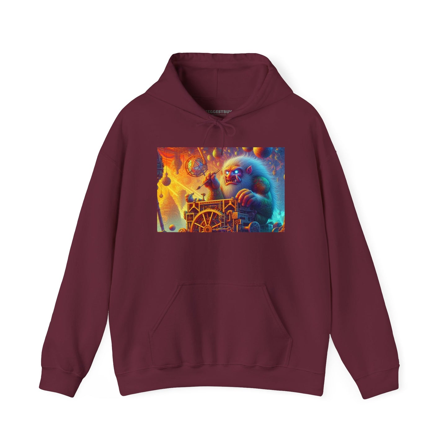 Bluza z kapturem | Unisex | Bluza dresowa z kapturem | Gruba mieszanka | Mitologia Arktyczna | Mechanik Lodu