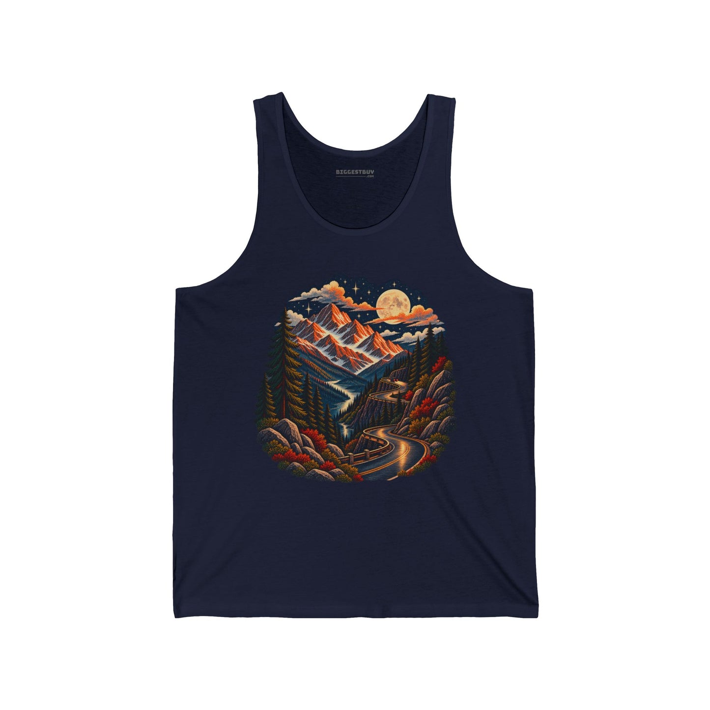 Moonlit Mountain - Jersey Tank Top