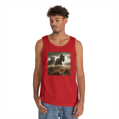 Tank Top | Unisex | Heavy Cotton | Prehistoric Fantasy | T-Rex Hunt