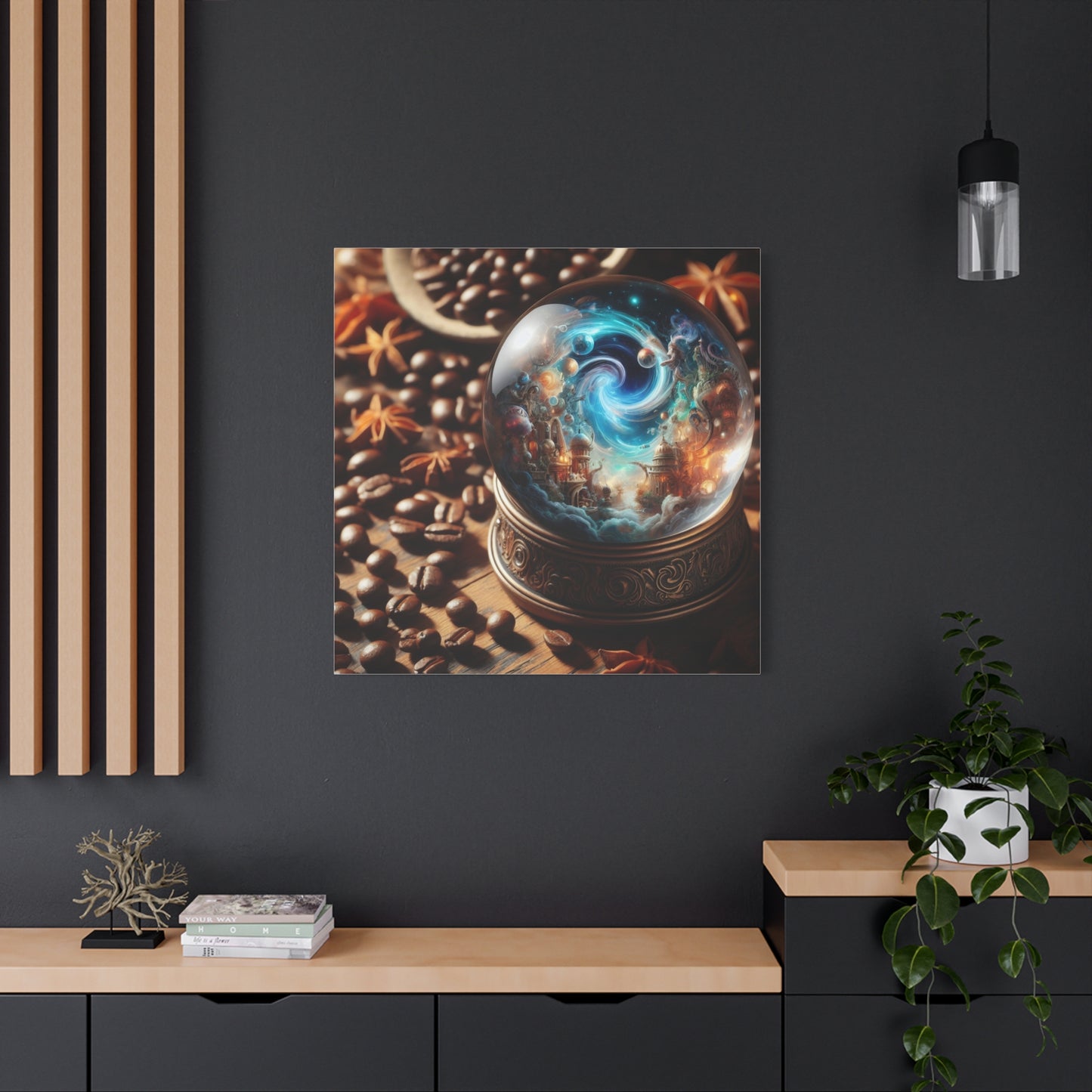 Canvas | Matte | Cosmic Fantasy | Mystical Globe
