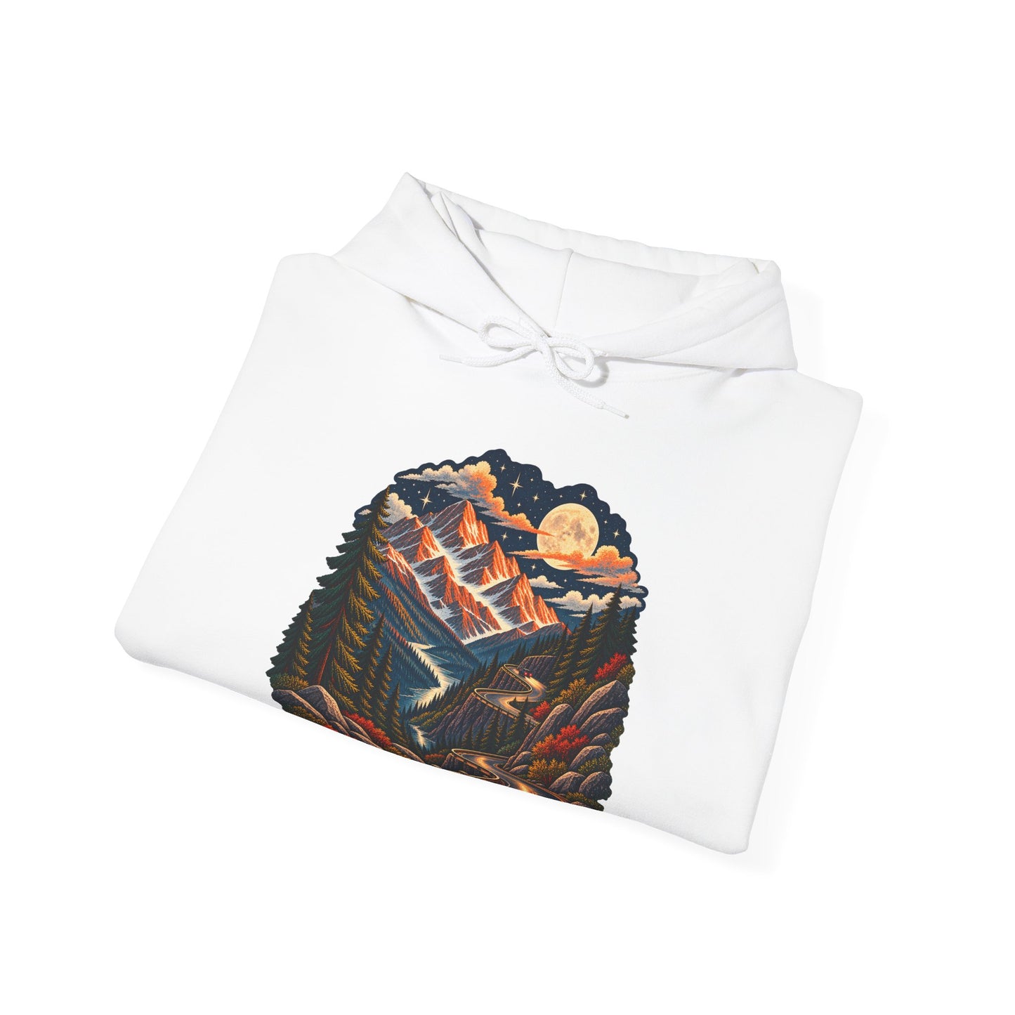 Moonlit Mountain - Pullover Hoodie