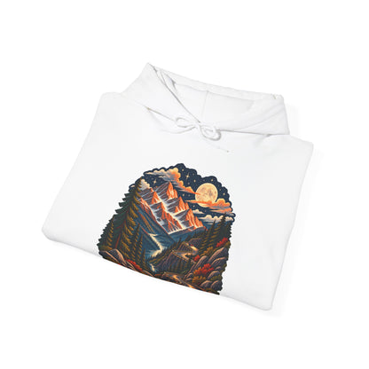 Moonlit Mountain - Pullover Hoodie