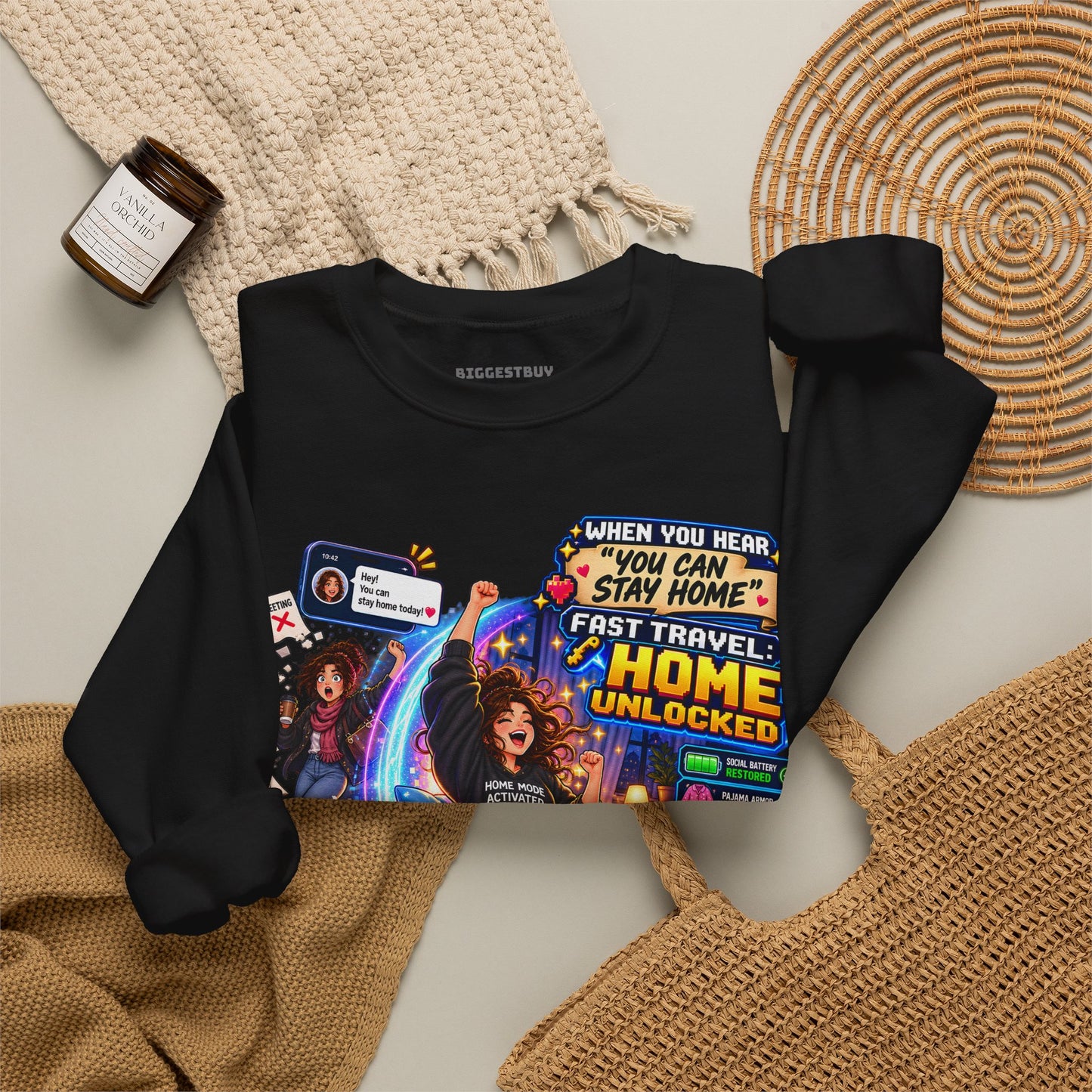 Quarantine Vibe - Crewneck Sweatshirt