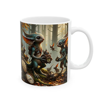 Taza | Cerámica | Blanca | Fantasía Celta | Pooka del Bosque