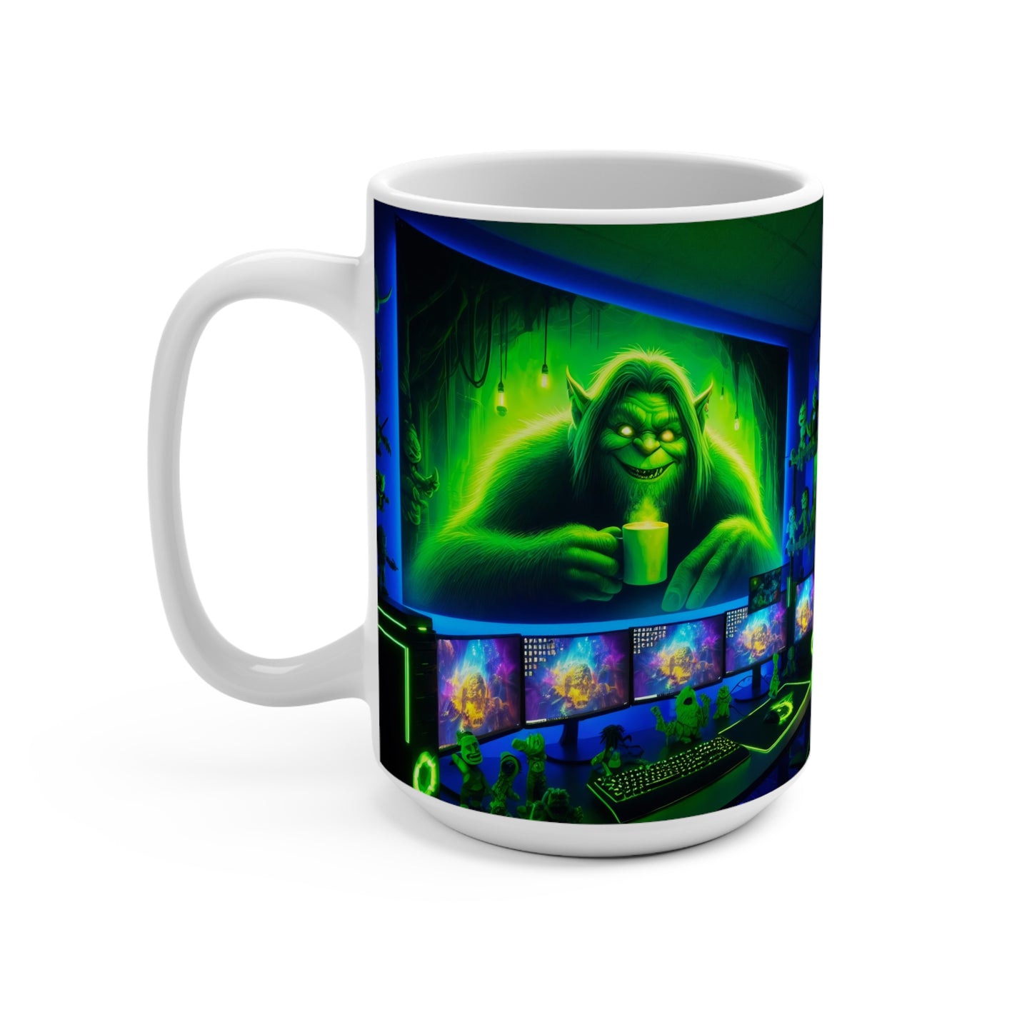 Tall Ceramic Mug - Trickster Troll