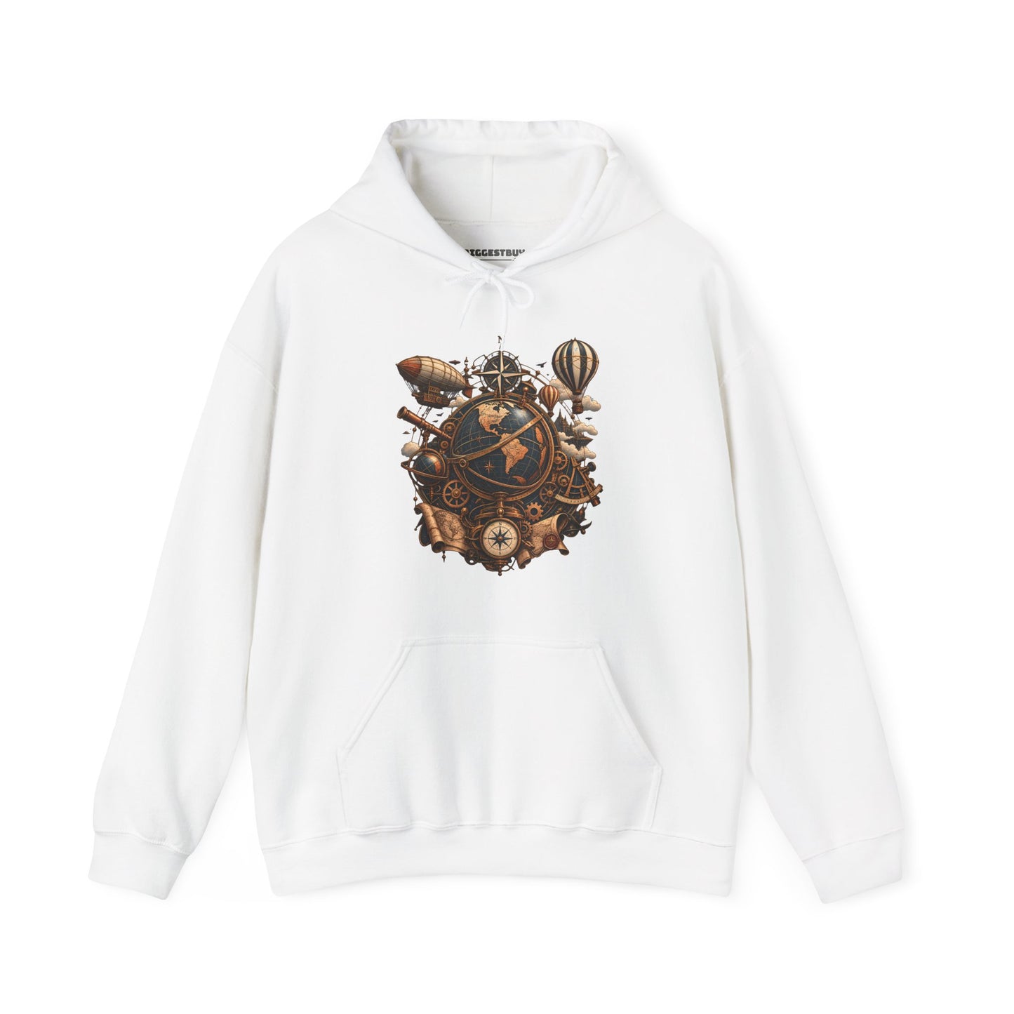 Steampunk Globe - Pullover Hoodie