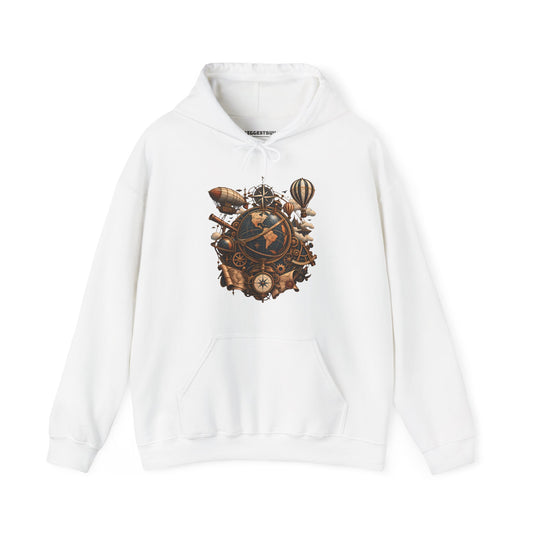 Steampunk Globe - Pullover Hoodie