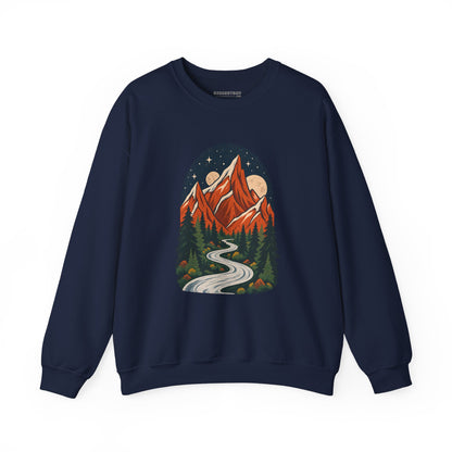 Mountain Maze - Crewneck Sweatshirt