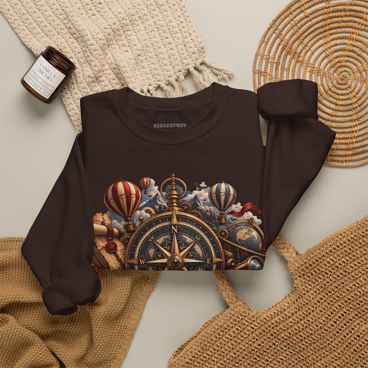 Navigatin Nostalgia - Crewneck Sweatshirt