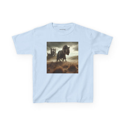 Camiseta | Camiseta Infantil | Algodão Pesado | Ficção Dinossáurica | T-Rex Ancestral