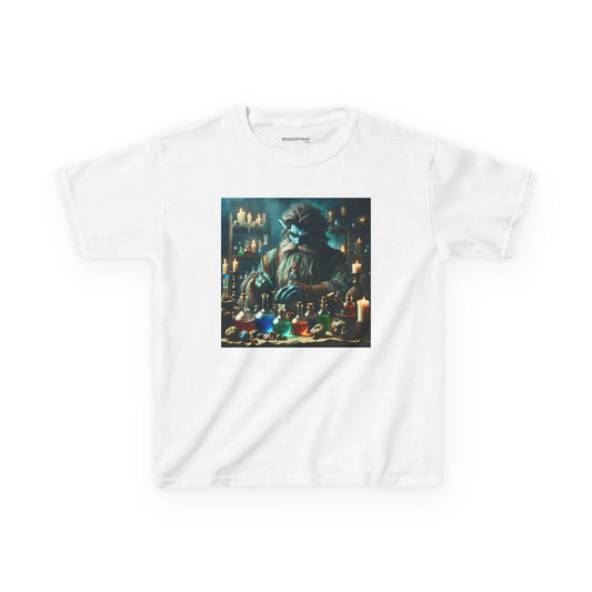 Camiseta | Camiseta Infantil | Algodão Pesado | Alquimia Mística | Djinn | Poções
