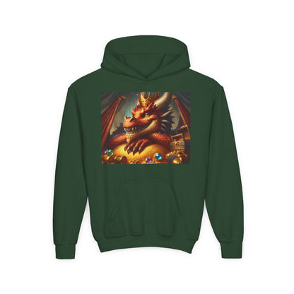 Bluza dresowa | Młodzieżowa | Z kapturem | Gruba mieszanka | Nordycka Mitologia | Fafnir | Smok