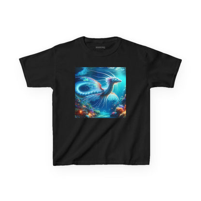 T-Shirt | Koszulka dziecięca | Ciężka bawełna | Mitologia morska | Ryujin | Smok wodny