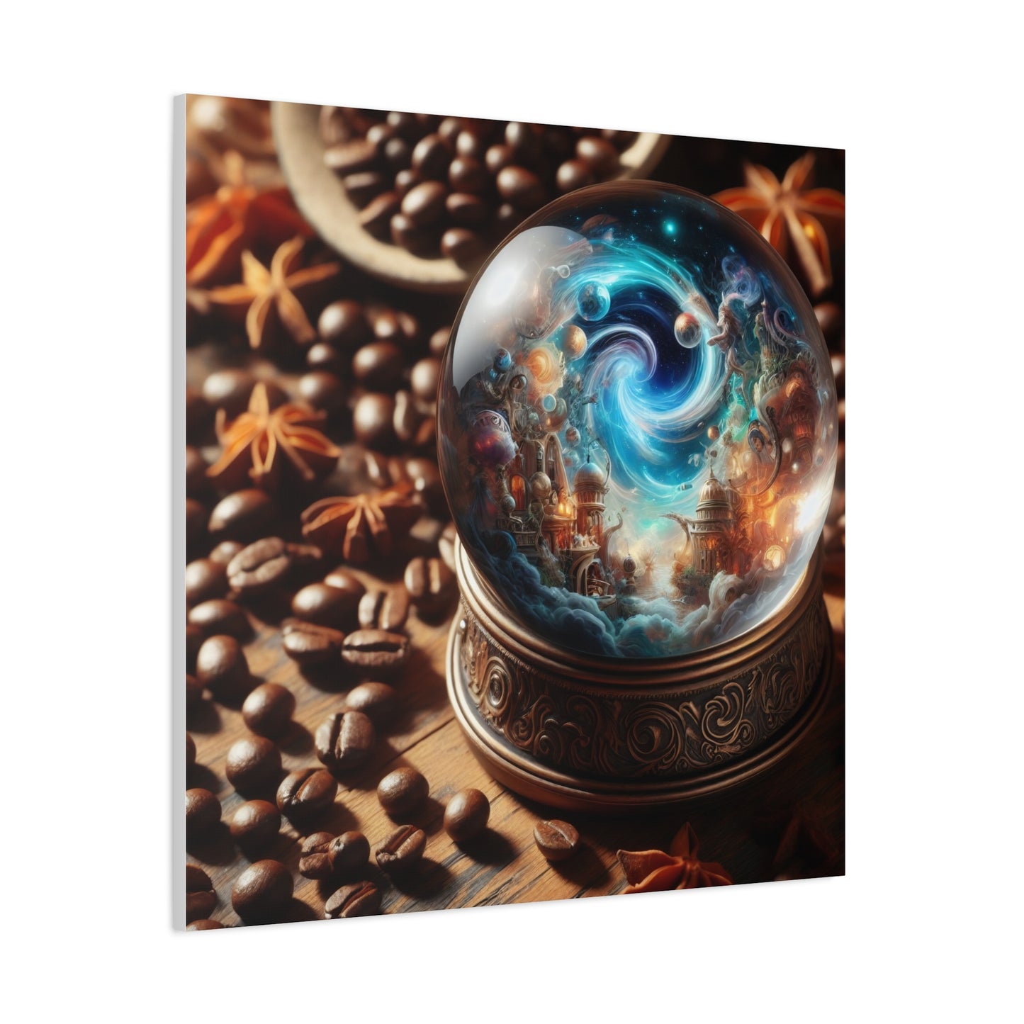 Canvas | Matte | Cosmic Fantasy | Mystical Globe
