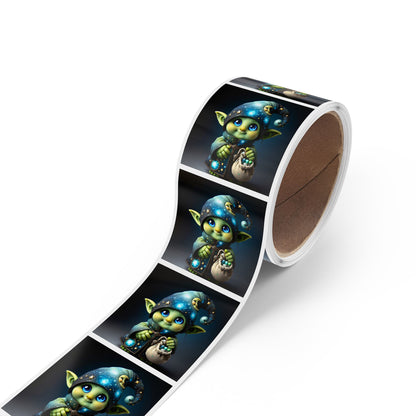Roll Label Stiker | Kotak | Fantasi | Peri Hutan | Brownie